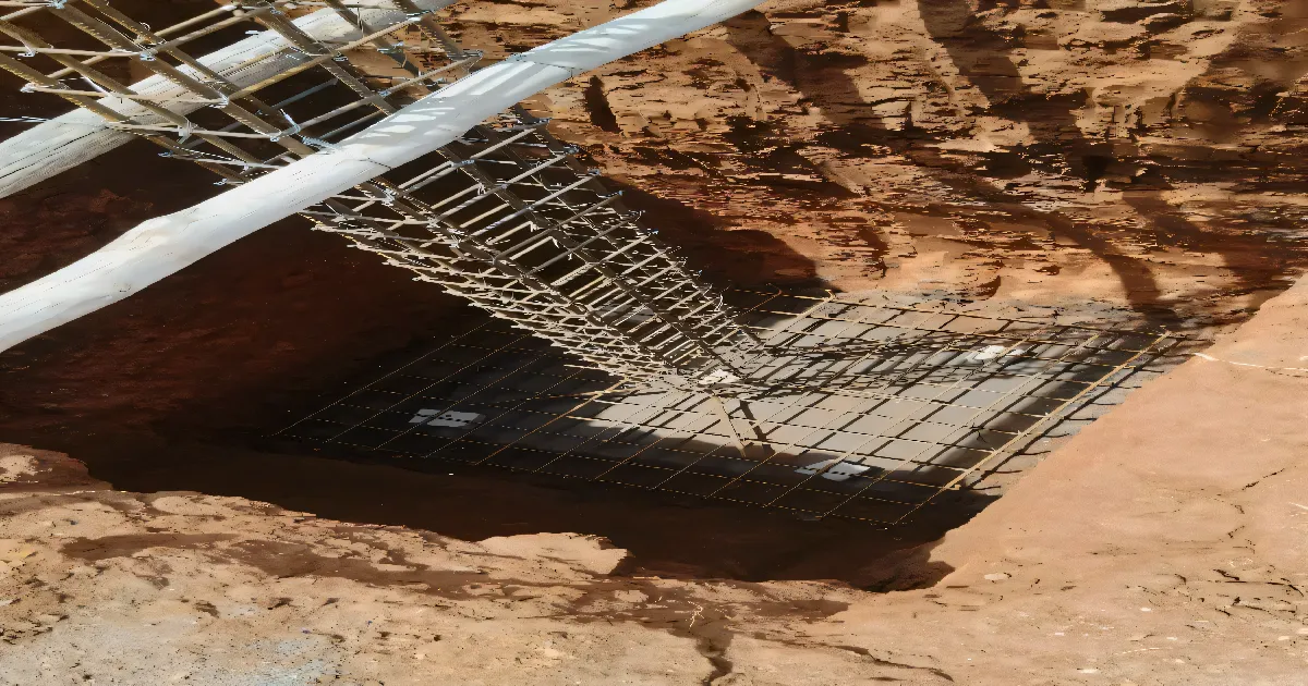 Foundation construction work for premium residential villa project in Coimbatore