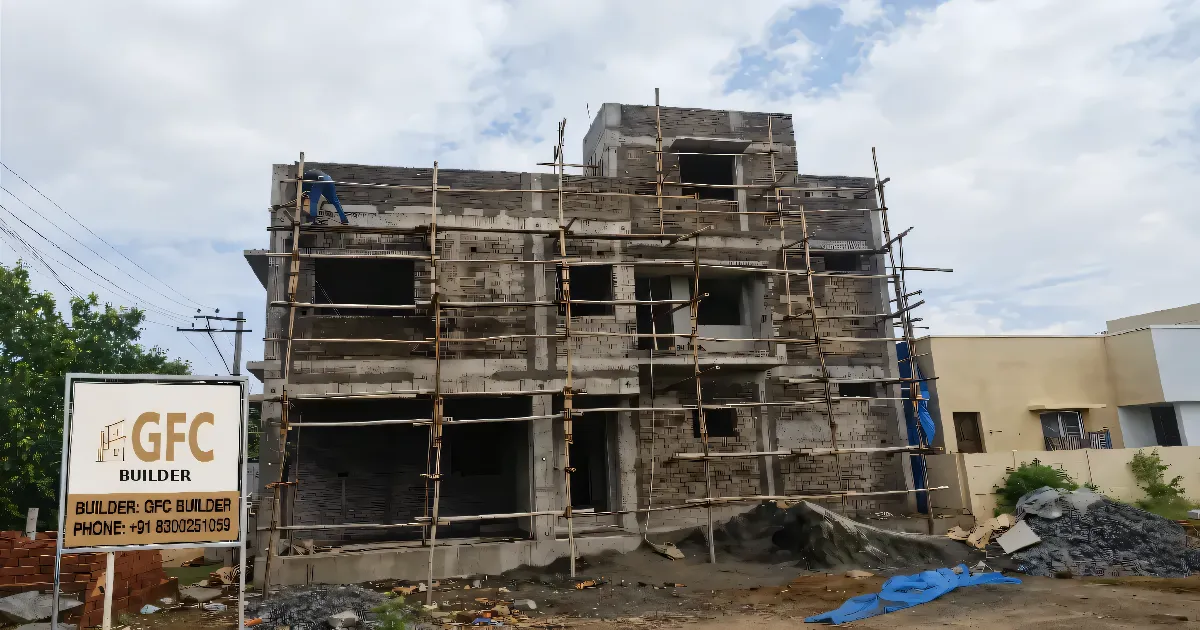 Plastering and surface preparation work for premium residential villa project